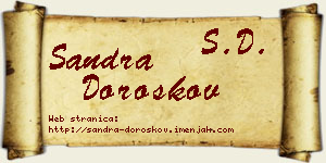 Sandra Doroškov vizit kartica